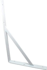 Knape & Vogt - 1,000 Lb Capacity, White Finish, L-Bracket - 16" Long, 10" High - USA Tool & Supply