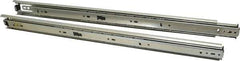 Knape & Vogt - 22" Slide Length, 22" Travel Length, Steel Precision Drawer Slide - 1/2" Wide, 1-13/16" High, 100 Lb Capacity at Full Extension, Chrome Finish - USA Tool & Supply