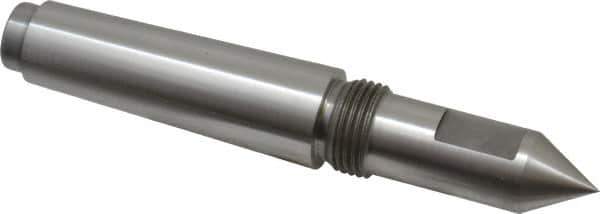 Riten - 3/4" Head Diam, Steel Long Point Solid Dead Center - 3MT Morse Taper, 3/4" Point Diam, 2" Point Length, 2-7/16" OAL - USA Tool & Supply