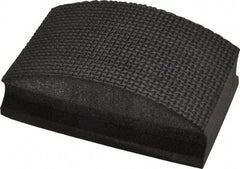 AMPLEX - Fine Grade, 120 Grit, Diamond Hand Pad - Black, 2-1/8" Wide x 3-1/2" Long x 1-1/2" Thick, Coated - USA Tool & Supply