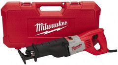 Milwaukee Tool - 3,000 Strokes per Minute, 3/4 Inch Stroke Length, Electric Reciprocating Saw - 120 Volts, 12 Amps - USA Tool & Supply