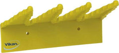 Vikan - 22 Lb, 6-1/2" Wide, 2-1/2" High, Polypropylene, Wall Bracket - 9-1/2" Long, 3 Holders - USA Tool & Supply