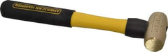 American Hammer - 1-1/2 Lb Head Nonmarring Mallet - 12" OAL, 11" Long Fiberglass Handle - USA Tool & Supply