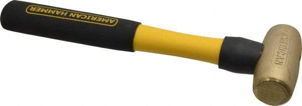 American Hammer - 2 Lb Head Nonmarring Mallet - 12" OAL, 11" Long Fiberglass Handle - USA Tool & Supply