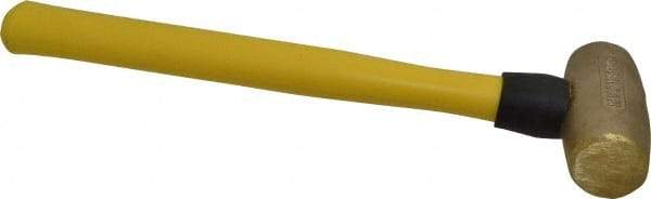 American Hammer - 3 Lb Head Nonmarring Mallet - 14-1/2" OAL, 13" Long Fiberglass Handle - USA Tool & Supply