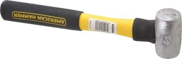 American Hammer - 2 Lb Head Nonmarring Mallet - 9-1/2" OAL, 8" Long Fiberglass Handle - USA Tool & Supply