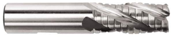 Hertel - 3/4" Diam, 2-1/2" LOC, 4 Flute Cobalt Roughing & Finishing Square End Mill - Uncoated, 4-5/8" OAL, 3/4" Shank Diam, Straight Shank, Non-Centercutting - USA Tool & Supply