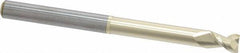 Accupro - 5/16", 7/16" LOC, 5/16" Shank Diam, 4" OAL, 2 Flute, Solid Carbide Square End Mill - Single End, ZrN Finish, Spiral Flute, 45° Helix, Centercutting, Right Hand Cut, Right Hand Flute - USA Tool & Supply