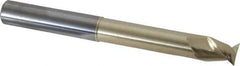 Accupro - 5/8", 3/4" LOC, 5/8" Shank Diam, 6" OAL, 2 Flute, Solid Carbide Square End Mill - Single End, ZrN Finish, Spiral Flute, 45° Helix, Centercutting, Right Hand Cut, Right Hand Flute - USA Tool & Supply