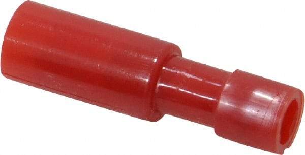 3M - 22 to 18 AWG Bullet Connector - 0.18" Bullet Diam, Red Nylon Insulation - USA Tool & Supply