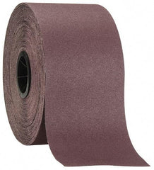3M - 6" x 50 Yd 80 Grit Aluminum Oxide Cloth Roll - Medium Grade, X Weighted Backing - USA Tool & Supply