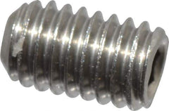 Value Collection - M3x0.50 Metric Coarse, 5mm OAL, Cup Point Set Screw - Grade 18-8 & Austenitic A2 Stainless Steel, 1.5mm Key - USA Tool & Supply