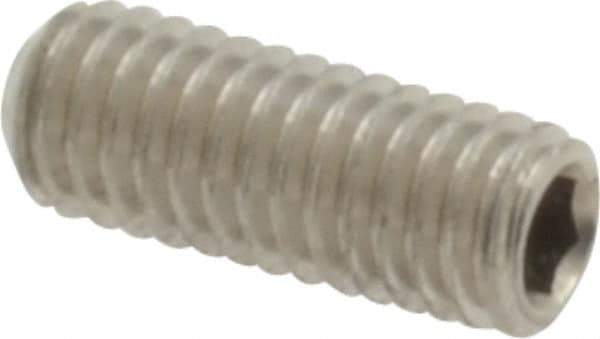 Value Collection - M3x0.50 Metric Coarse, 8mm OAL, Cup Point Set Screw - Grade 18-8 & Austenitic A2 Stainless Steel, 1.5mm Key - USA Tool & Supply