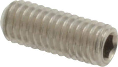 Value Collection - M3x0.50 Metric Coarse, 8mm OAL, Cup Point Set Screw - Grade 18-8 & Austenitic A2 Stainless Steel, 1.5mm Key - USA Tool & Supply