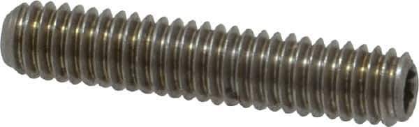 Value Collection - M4x0.70 Metric Coarse, 20mm OAL, Cup Point Set Screw - Grade 18-8 & Austenitic A2 Stainless Steel, 2mm Key - USA Tool & Supply