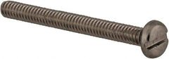 Value Collection - M2x0.40 Metric Coarse, 20mm Length Under Head Slotted Drive Machine Screw - Pan Head, Grade 18-8 & A2 Stainless Steel, Uncoated, Without Washer - USA Tool & Supply