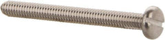 Value Collection - M2.5x0.45 Metric Coarse, 25mm Length Under Head Slotted Drive Machine Screw - Pan Head, Grade 18-8 & A2 Stainless Steel, Uncoated, Without Washer - USA Tool & Supply