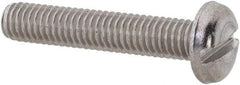 Value Collection - M3x0.50 Metric Coarse, 16mm Length Under Head Slotted Drive Machine Screw - Pan Head, Grade 18-8 & A2 Stainless Steel, Uncoated, Without Washer - USA Tool & Supply