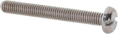 Value Collection - M3x0.50 Metric Coarse, 25mm Length Under Head Slotted Drive Machine Screw - Pan Head, Grade 18-8 & A2 Stainless Steel, Uncoated, Without Washer - USA Tool & Supply