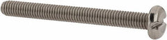 Value Collection - M3x0.50 Metric Coarse, 30mm Length Under Head Slotted Drive Machine Screw - Pan Head, Grade 18-8 & A2 Stainless Steel, Uncoated, Without Washer - USA Tool & Supply