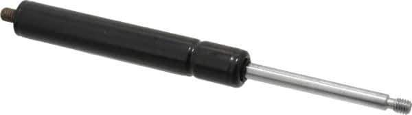 Value Collection - 0.24" Rod Diam, 0.59" Tube Diam, 100 Lb Capacity, Gas Spring - 7.5" Extended Length, 2" Stroke Length, Threaded End, Black Nitride Piston - USA Tool & Supply