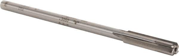 Made in USA - Letter W Carbide-Tipped 4 Flute Chucking Reamer - Straight Flute, 5/16" Straight Shank, 1-3/4" Flute Length, 7" OAL - USA Tool & Supply