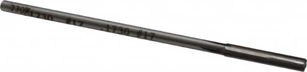 Made in USA - #17 Carbide-Tipped 4 Flute Chucking Reamer - USA Tool & Supply