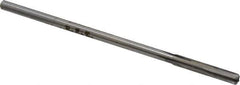 Made in USA - #18 Carbide-Tipped 4 Flute Chucking Reamer - Straight Flute, 0.151" Straight Shank, 1" Flute Length, 4" OAL - USA Tool & Supply