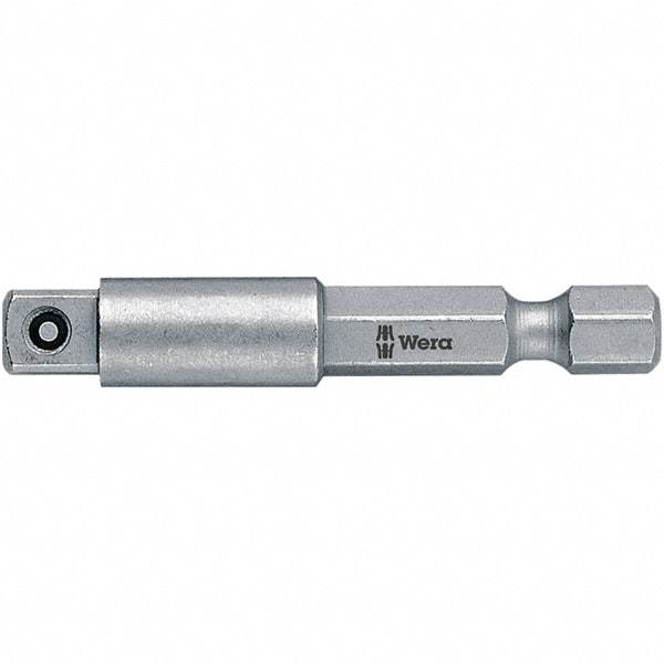 Wera - Socket Adapters & Universal Joints Type: Square-Drive to Hex Bit Adapter Male Size: 3/8 - USA Tool & Supply