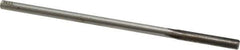 Made in USA - 1/4" Carbide-Tipped 4 Flute Chucking Reamer - Straight Flute, 15/64" Straight Shank, 1-1/2" Flute Length, 6" OAL - USA Tool & Supply