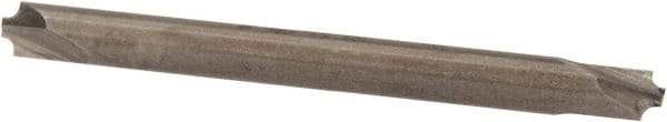 Value Collection - 1/32" Radius, 1/8" Mill Diam, 2 Flute Solid Carbide Corner Rounding End Mill - Double End, Uncoated, 1-1/2" OAL, 1/8" Shank Diam - USA Tool & Supply
