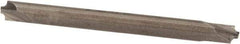 Value Collection - 1/32" Radius, 1/8" Mill Diam, 2 Flute Solid Carbide Corner Rounding End Mill - Double End, Uncoated, 1-1/2" OAL, 1/8" Shank Diam - USA Tool & Supply