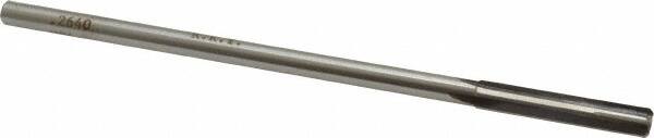 Made in USA - 0.264" Carbide-Tipped 4 Flute Chucking Reamer - USA Tool & Supply