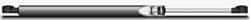 Value Collection - 0.315" Rod Diam, 0.71" Tube Diam, 90 Lb Capacity, Fixed Force Gas Spring - 18.21" Extended Length, 7" Stroke Length, Threaded End, Black Nitrate Coated Piston - USA Tool & Supply