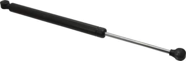 Made in USA - 0.32" Rod Diam, 0.87" Tube Diam, 100 Lb Capacity, Hydraulic Dampers - Extension, 17.01" Extended Length, 6" Stroke Length, Plastic Ball Socket, Chrome-Plated Piston - USA Tool & Supply