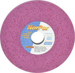 Norton - 7" Diam x 1-1/4" Hole x 1/2" Thick, H Hardness, 60 Grit Surface Grinding Wheel - Aluminum Oxide, Type 1, Medium Grade, 3,600 Max RPM, Vitrified Bond, No Recess - USA Tool & Supply