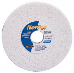 Norton - 14" Diam x 5" Hole x 2" Thick, H Hardness, 46 Grit Surface Grinding Wheel - Aluminum Oxide, Type 5, Coarse Grade, 2,320 Max RPM, Vitrified Bond, One-Side Recess - USA Tool & Supply