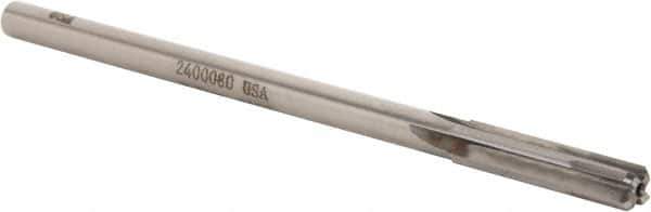 Made in USA - 0.315" Carbide-Tipped 4 Flute Chucking Reamer - Straight Flute, 9/32" Straight Shank, 1-1/2" Flute Length, 6" OAL - USA Tool & Supply