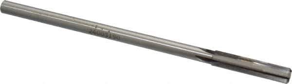 Made in USA - 0.319" Carbide-Tipped 4 Flute Chucking Reamer - Straight Flute, 9/32" Straight Shank, 1-1/2" Flute Length, 6" OAL - USA Tool & Supply