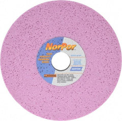 Norton - 8" Diam x 1-1/4" Hole x 1/2" Thick, H Hardness, 46 Grit Surface Grinding Wheel - Aluminum Oxide, Type 1, Coarse Grade, 3,600 Max RPM, Vitrified Bond, No Recess - USA Tool & Supply
