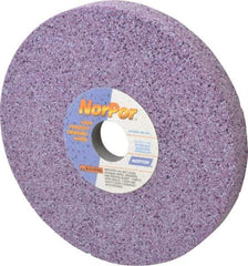 Norton - 8" Diam x 1-1/4" Hole x 1" Thick, G Hardness, 46 Grit Surface Grinding Wheel - Ceramic, Type 5, Coarse Grade, 3,600 Max RPM, Vitrified Bond, One-Side Recess - USA Tool & Supply
