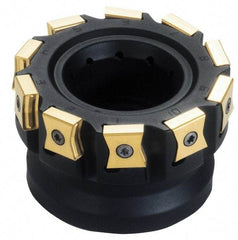 Iscar - 15 Inserts, 5" Cut Diam, 1-1/2" Arbor Diam, 0.551" Max Depth of Cut, Indexable Square-Shoulder Face Mill - 0/90° Lead Angle, 2" High, LN.. 1506... Insert Compatibility, Series F90LN - USA Tool & Supply