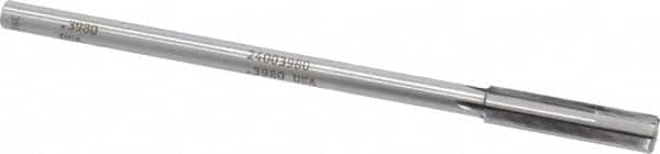 Made in USA - 0.398" Carbide-Tipped 4 Flute Chucking Reamer - USA Tool & Supply