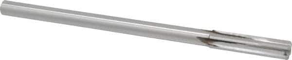 Made in USA - 0.425" Carbide-Tipped 4 Flute Chucking Reamer - Straight Flute, 3/8" Straight Shank, 1-3/4" Flute Length, 7" OAL - USA Tool & Supply