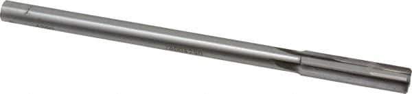 Made in USA - 0.429" Carbide-Tipped 4 Flute Chucking Reamer - Straight Flute, 3/8" Straight Shank, 1-3/4" Flute Length, 7" OAL - USA Tool & Supply