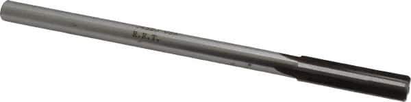Made in USA - 0.432" Carbide-Tipped 4 Flute Chucking Reamer - Straight Flute, 3/8" Straight Shank, 1-3/4" Flute Length, 7" OAL - USA Tool & Supply