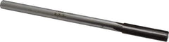 Made in USA - 0.432" Carbide-Tipped 4 Flute Chucking Reamer - Straight Flute, 3/8" Straight Shank, 1-3/4" Flute Length, 7" OAL - USA Tool & Supply