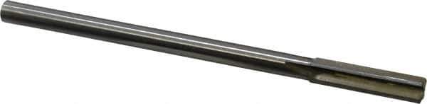Made in USA - 0.434" Carbide-Tipped 4 Flute Chucking Reamer - Straight Flute, 3/8" Straight Shank, 1-3/4" Flute Length, 7" OAL - USA Tool & Supply
