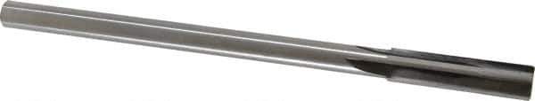 Made in USA - 0.435" Carbide-Tipped 4 Flute Chucking Reamer - Straight Flute, 3/8" Straight Shank, 1-3/4" Flute Length, 7" OAL - USA Tool & Supply