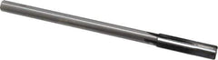 Made in USA - 0.436" Carbide-Tipped 4 Flute Chucking Reamer - Straight Flute, 3/8" Straight Shank, 1-3/4" Flute Length, 7" OAL - USA Tool & Supply